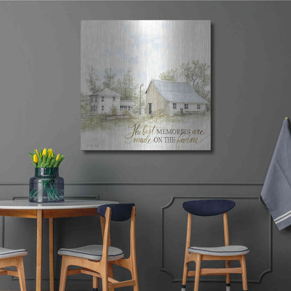 Luxe Metal Art 'The Best Memories' by Cindy Jacobs, Metal Wall Art,36x36