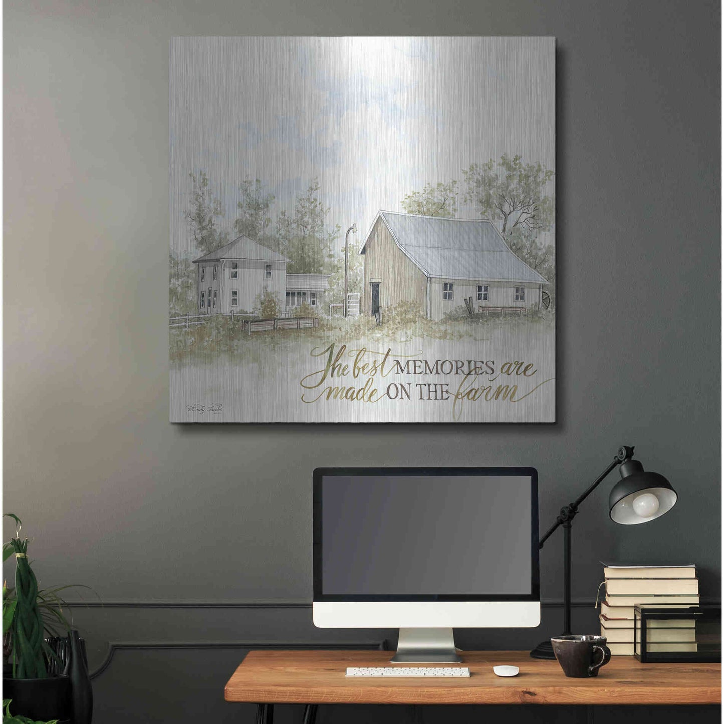 Luxe Metal Art 'The Best Memories' by Cindy Jacobs, Metal Wall Art,36x36