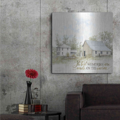 Luxe Metal Art 'The Best Memories' by Cindy Jacobs, Metal Wall Art,36x36