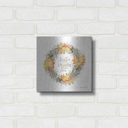 Luxe Metal Art 'Together Wreath' by Cindy Jacobs, Metal Wall Art,12x12