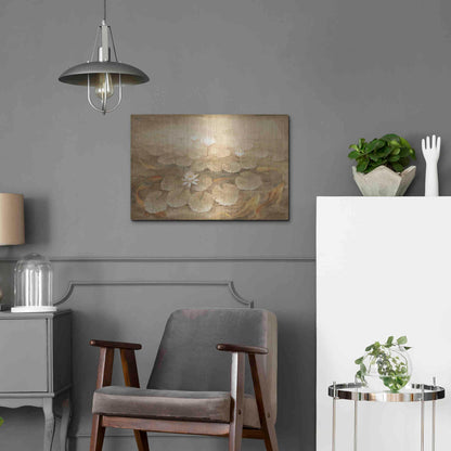 Luxe Metal Art 'Koi Pond' by Albena Hristova, Metal Wall Art,24x16