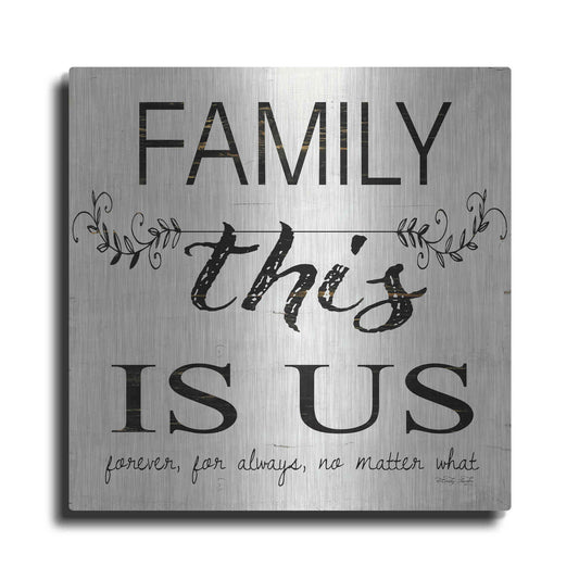 Luxe Metal Art 'Family - This is Us' by Cindy Jacobs, Metal Wall Art