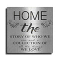 Luxe Metal Art 'Home - A Story of Who We Are' by Cindy Jacobs, Metal Wall Art