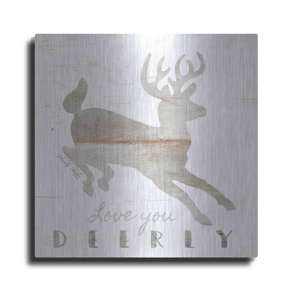 Luxe Metal Art 'Love You Deerly' by Cindy Jacobs, Metal Wall Art