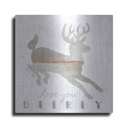 Luxe Metal Art 'Love You Deerly' by Cindy Jacobs, Metal Wall Art
