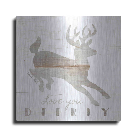 Luxe Metal Art 'Love You Deerly' by Cindy Jacobs, Metal Wall Art