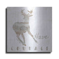 Luxe Metal Art 'Have Courage Deer' by Cindy Jacobs, Metal Wall Art