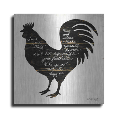 Luxe Metal Art 'Rooster - Strut Your Stuff' by Cindy Jacobs, Metal Wall Art
