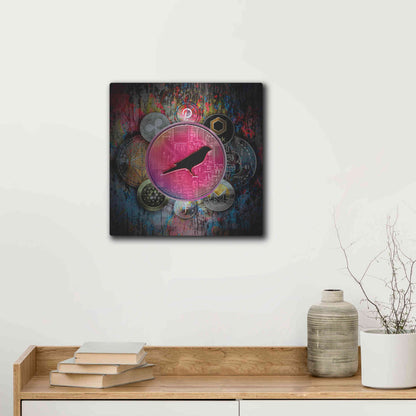 Luxe Metal Art 'KSM Crypto-Kusama Coin,' by Luxe Portfolio, Metal Wall Art,12x12
