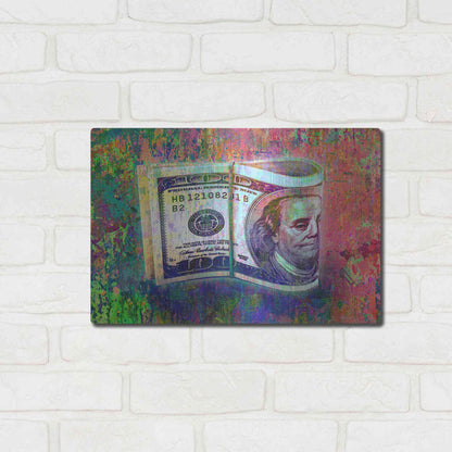 Luxe Metal Art 'Fat Stacks,' by Luxe Portfolio, Metal Wall Art,16x12