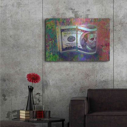 Luxe Metal Art 'Fat Stacks,' by Luxe Portfolio, Metal Wall Art,36x24