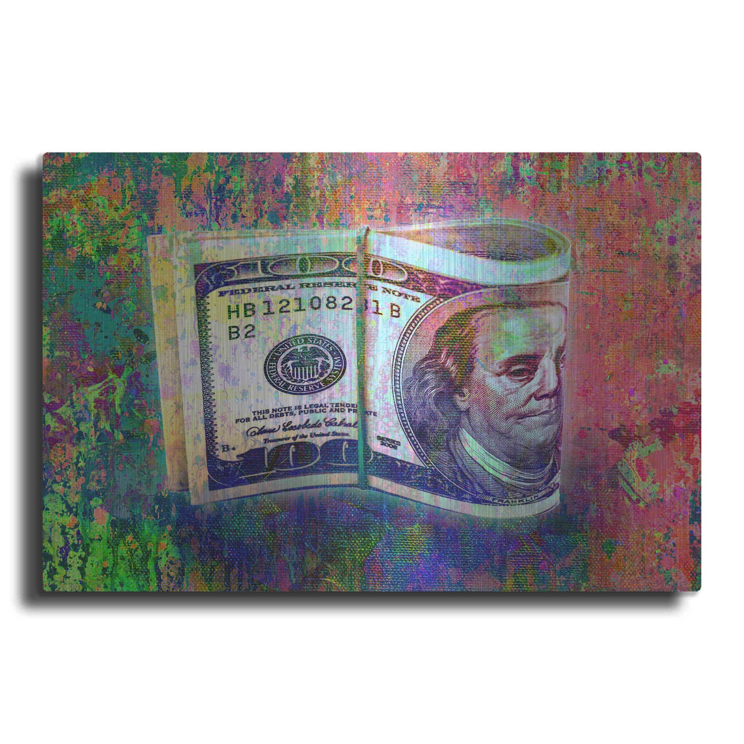 Luxe Metal Art 'Fat Stacks,' by Luxe Portfolio, Metal Wall Art