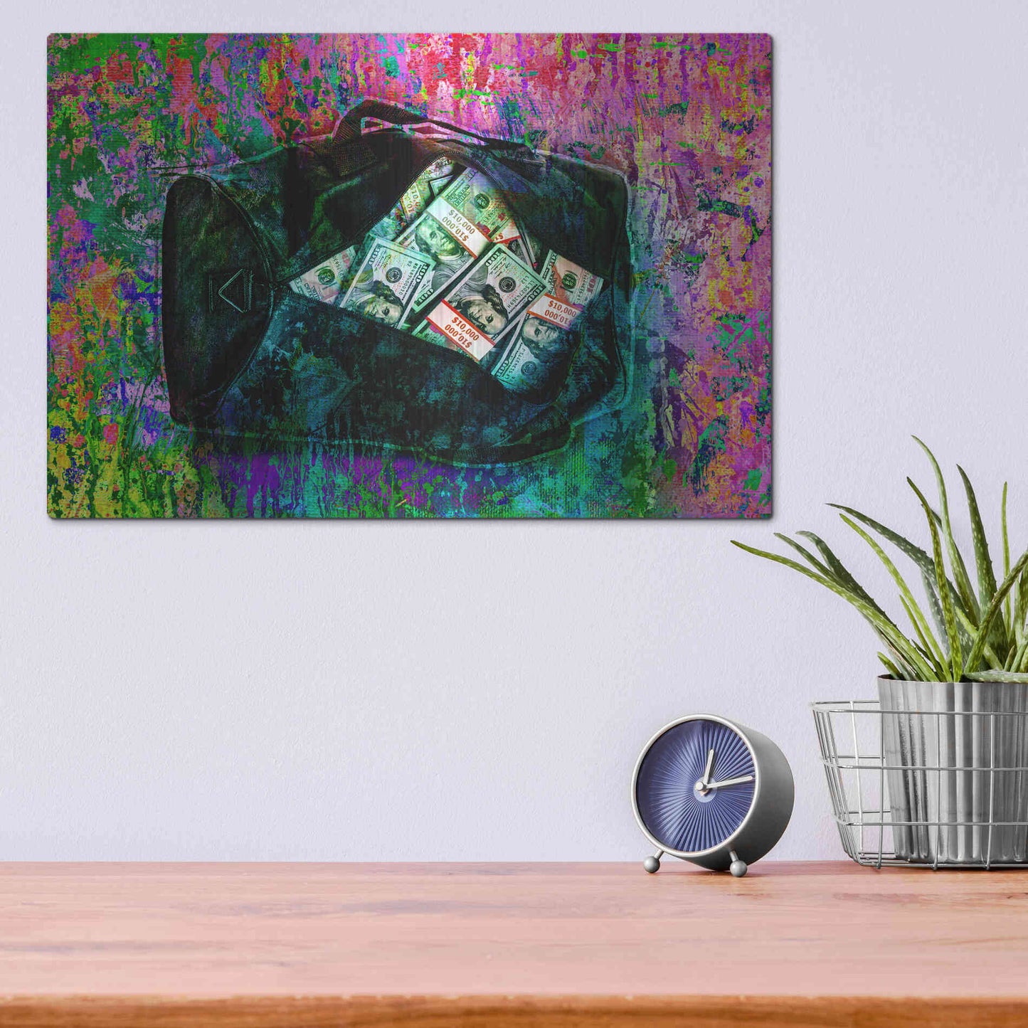 Luxe Metal Art 'Going Shopping,' by Luxe Portfolio, Metal Wall Art,16x12
