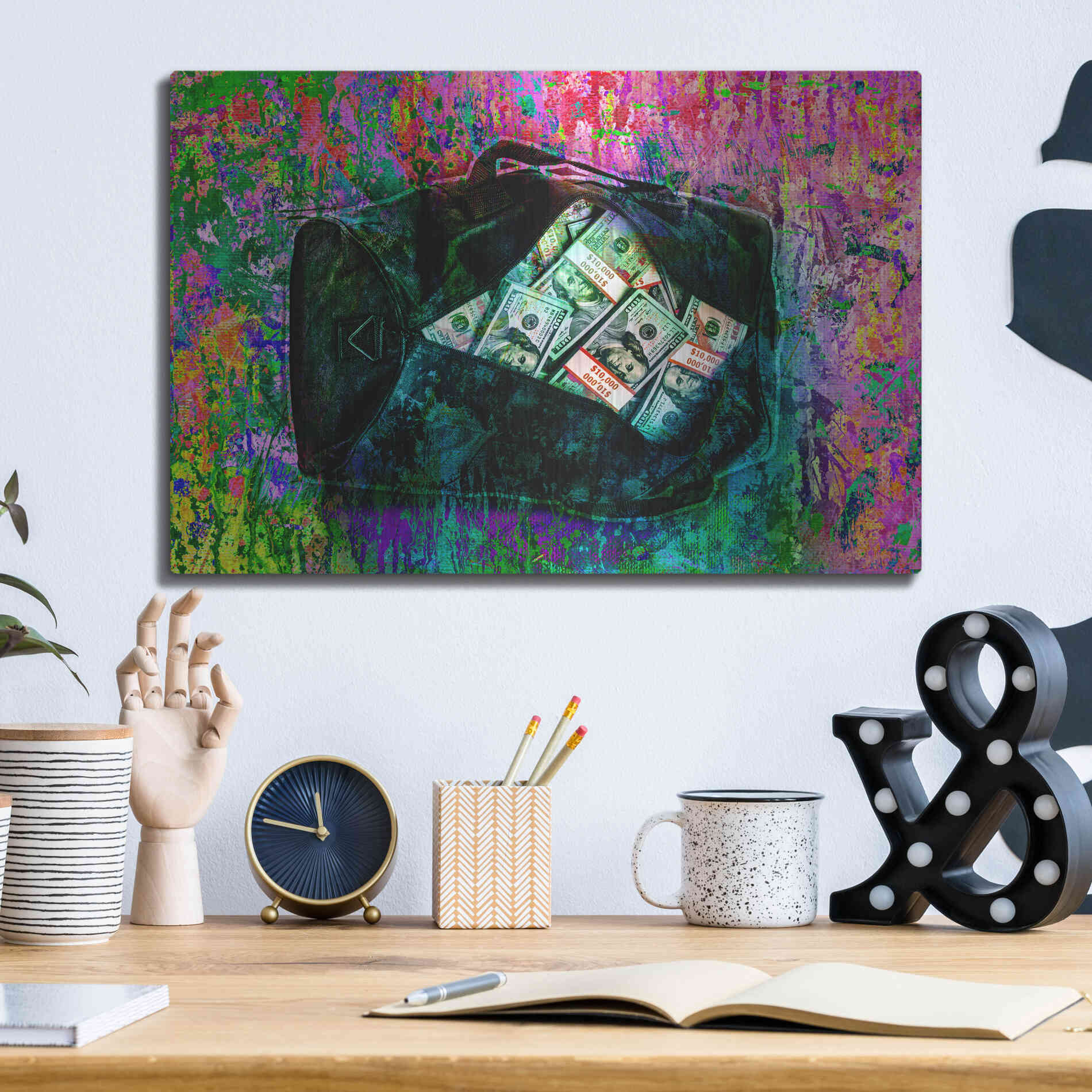 Luxe Metal Art 'Going Shopping,' by Luxe Portfolio, Metal Wall Art,16x12