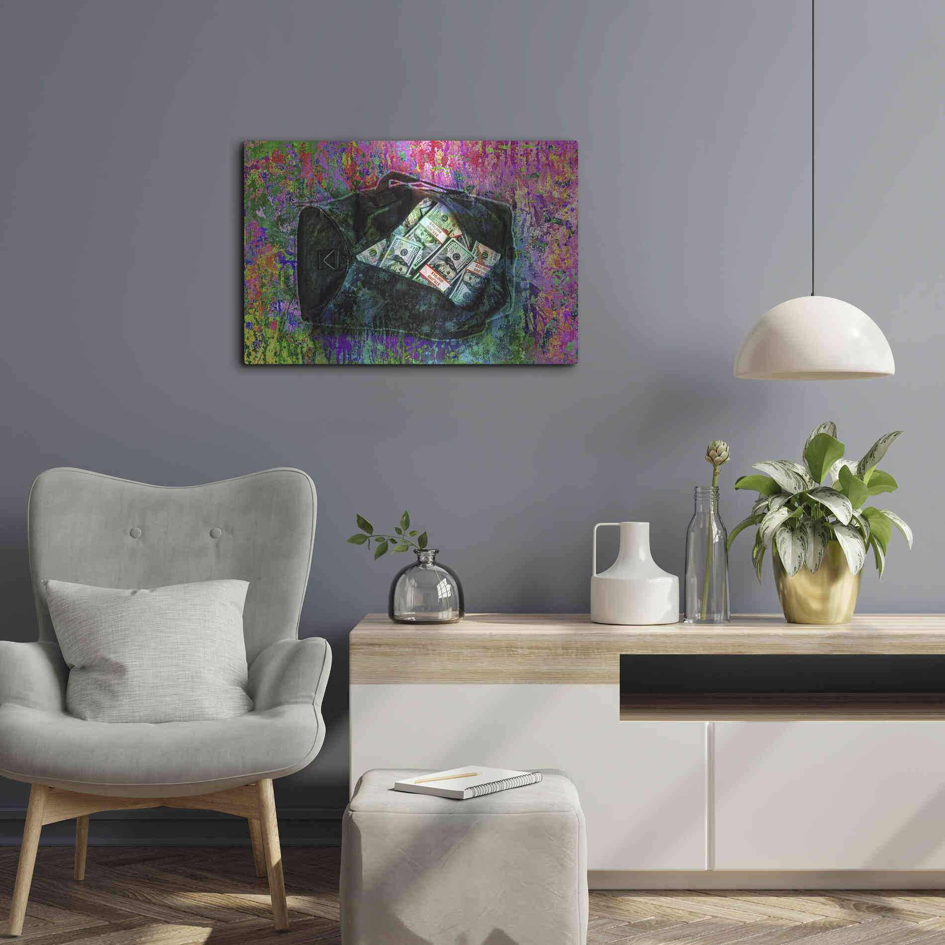 Luxe Metal Art 'Going Shopping,' by Luxe Portfolio, Metal Wall Art,24x16