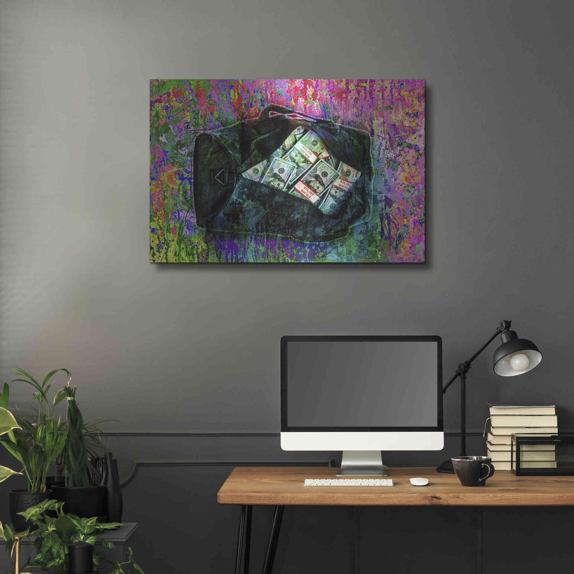 Luxe Metal Art 'Going Shopping,' by Luxe Portfolio, Metal Wall Art,36x24