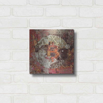 Luxe Metal Art 'Bitcoin Coin Art 6' by Irena Orlov, Metal Wall Art,12x12