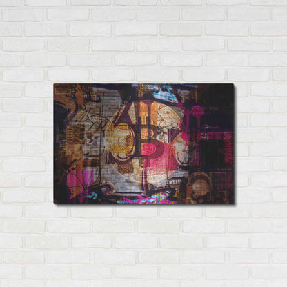 Luxe Metal Art 'Crypto currency Bitcoin 2' by Irena Orlov, Metal Wall Art,36x24