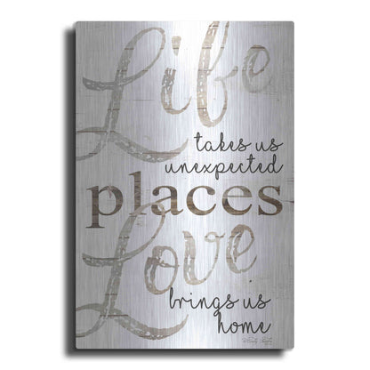 Luxe Metal Art 'Life and Love' by Cindy Jacobs, Metal Wall Art