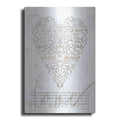 Luxe Metal Art 'Love Never Fails with Heart' by Cindy Jacobs, Metal Wall Art