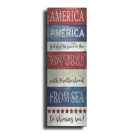 Luxe Metal Art 'America God Shed His Grace on Thee' by Cindy Jacobs, Metal Wall Art