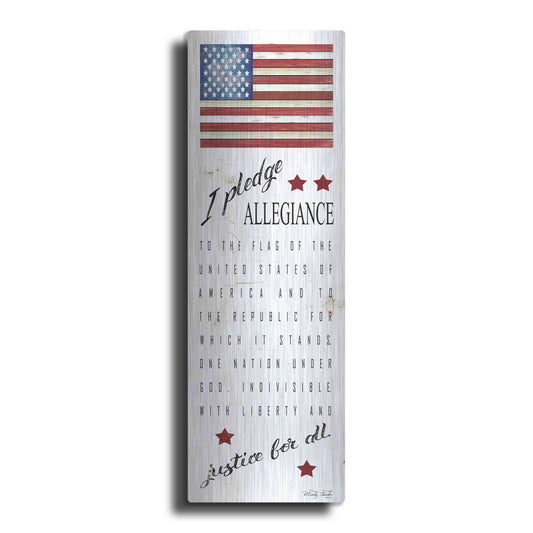 Luxe Metal Art 'I Pledge Allegiance' by Cindy Jacobs, Metal Wall Art