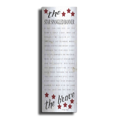 Luxe Metal Art 'The Star Spangled Banner' by Cindy Jacobs, Metal Wall Art