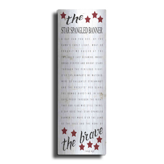 Luxe Metal Art 'The Star Spangled Banner' by Cindy Jacobs, Metal Wall Art