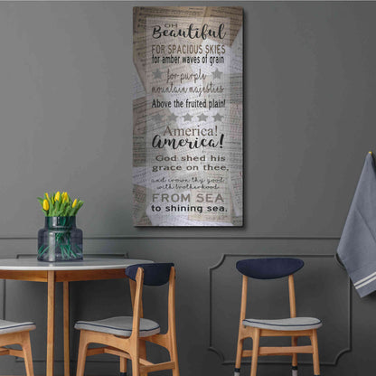 Luxe Metal Art 'Oh Beautiful' by Cindy Jacobs, Metal Wall Art,24x48