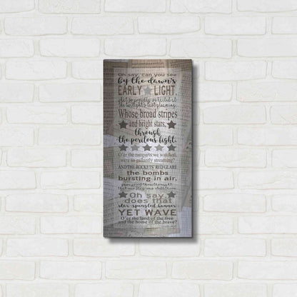 Luxe Metal Art 'Oh Say Can You See' by Cindy Jacobs, Metal Wall Art,12x24