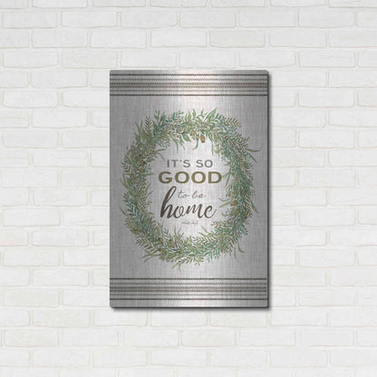 Luxe Metal Art 'It's So Good Wreath' by Cindy Jacobs, Metal Wall Art,24x36