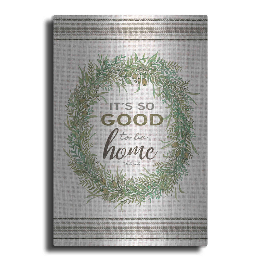 Luxe Metal Art 'It's So Good Wreath' by Cindy Jacobs, Metal Wall Art