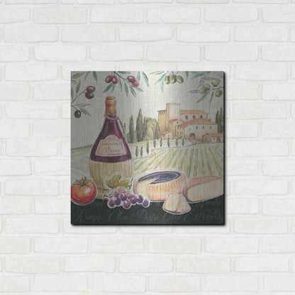 Luxe Metal Art 'Tuscan Flavor II' by Daphne Brissonet, Metal Wall Art,24x24