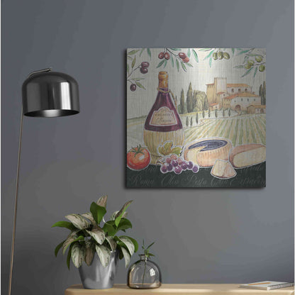 Luxe Metal Art 'Tuscan Flavor II' by Daphne Brissonet, Metal Wall Art,24x24