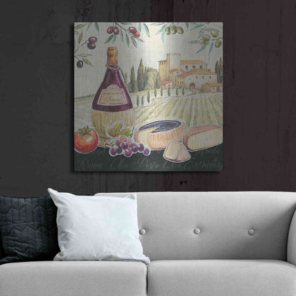 Luxe Metal Art 'Tuscan Flavor II' by Daphne Brissonet, Metal Wall Art,36x36