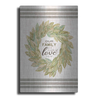 Luxe Metal Art 'Our Family Wreath' by Cindy Jacobs, Metal Wall Art