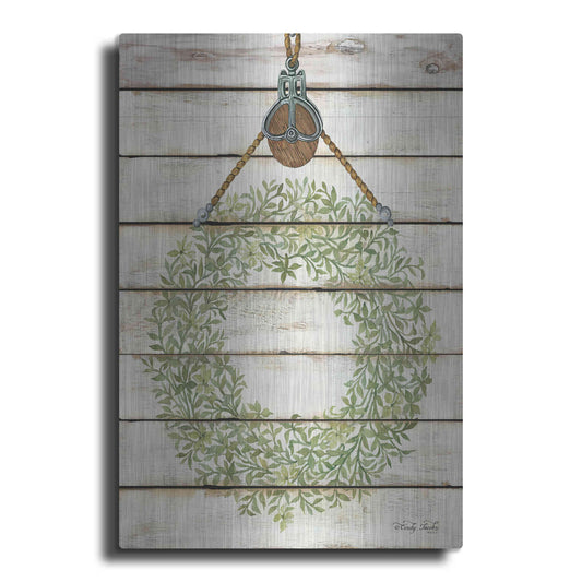Luxe Metal Art 'Pully Hanging Wreath' by Cindy Jacobs, Metal Wall Art
