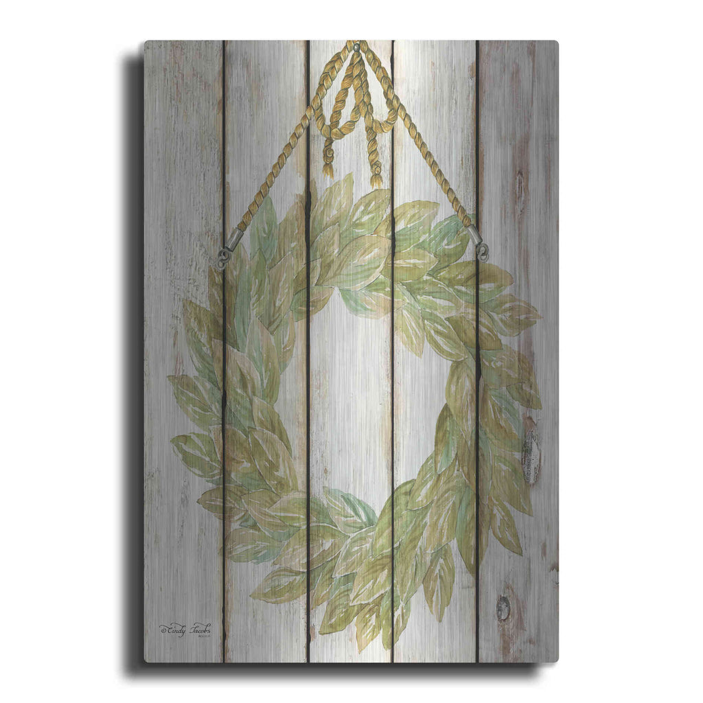 Luxe Metal Art 'Rope Hanging Wreath' by Cindy Jacobs, Metal Wall Art