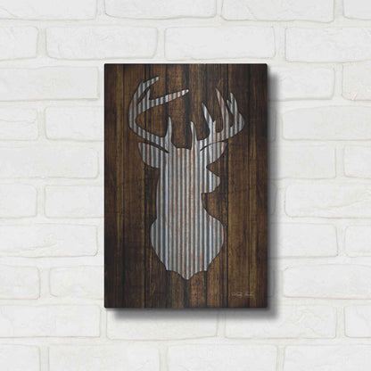 Luxe Metal Art 'Deer Head I' by Cindy Jacobs, Metal Wall Art,12x16