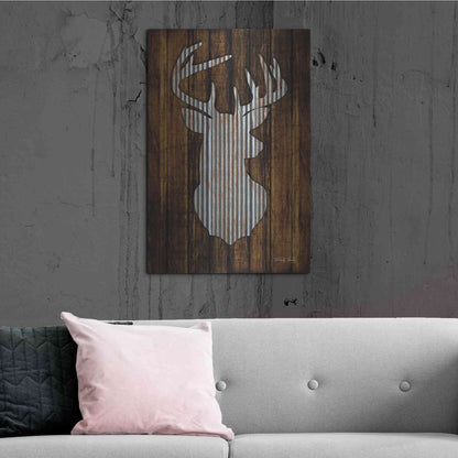 Luxe Metal Art 'Deer Head I' by Cindy Jacobs, Metal Wall Art,24x36