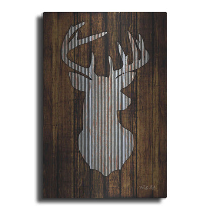 Luxe Metal Art 'Deer Head I' by Cindy Jacobs, Metal Wall Art