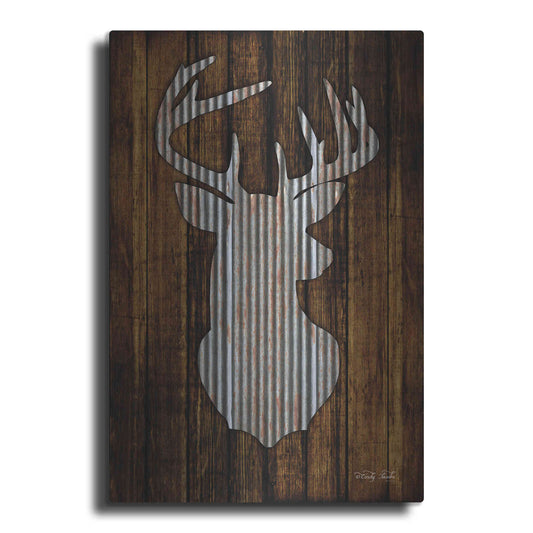 Luxe Metal Art 'Deer Head I' by Cindy Jacobs, Metal Wall Art