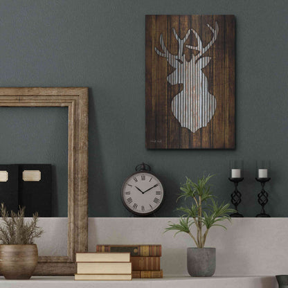 Luxe Metal Art 'Deer Head II' by Cindy Jacobs, Metal Wall Art,12x16