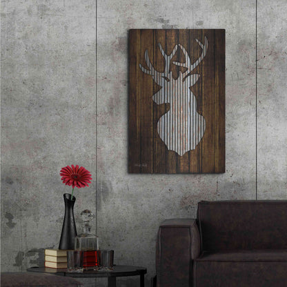 Luxe Metal Art 'Deer Head II' by Cindy Jacobs, Metal Wall Art,24x36