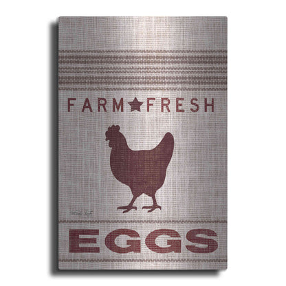 Luxe Metal Art 'Grain Sack Eggs' by Cindy Jacobs, Metal Wall Art