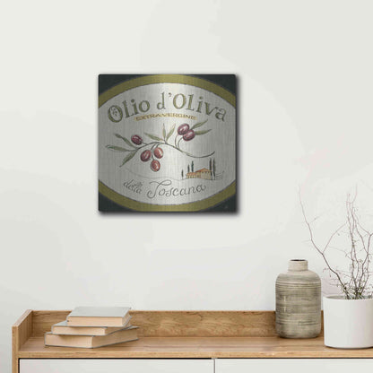 Luxe Metal Art 'Tuscan Flavor VI' by Daphne Brissonet, Metal Wall Art,12x12