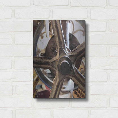Luxe Metal Art 'Star Wheel' by Cindy Jacobs, Metal Wall Art,12x16