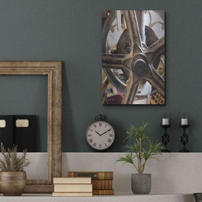 Luxe Metal Art 'Star Wheel' by Cindy Jacobs, Metal Wall Art,12x16