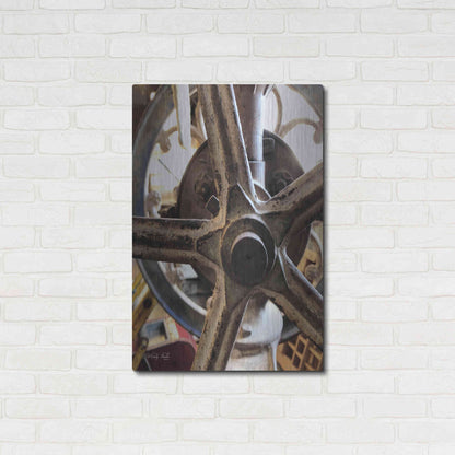 Luxe Metal Art 'Star Wheel' by Cindy Jacobs, Metal Wall Art,24x36