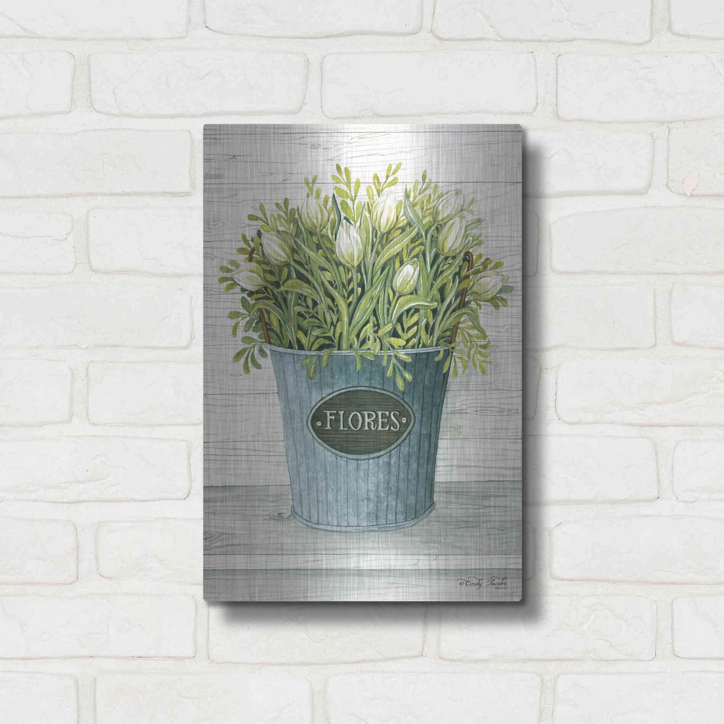 Luxe Metal Art 'Today's Picks' by Cindy Jacobs, Metal Wall Art,12x16